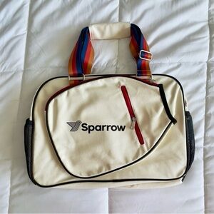 Sparrow Pickleball Bag Stylish Three Stripes Retro Look 20x8x12 New